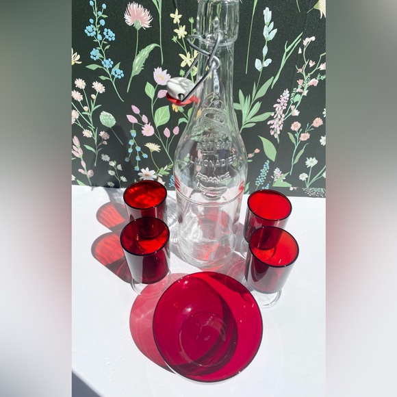 Vintage Pedestal Wine Glasses Luminarc Arcoroc CRISTAL D'ARQUES-Durand Cavalier - Picture 8 of 8